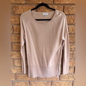 10/$25 • Calvin‎ Klein Blush Zip Detail Sweater
